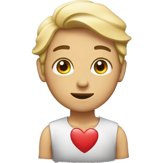 Te amo apontando pra min emoji