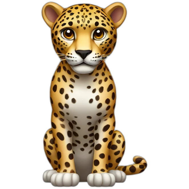 Jaguar full body standing emoji