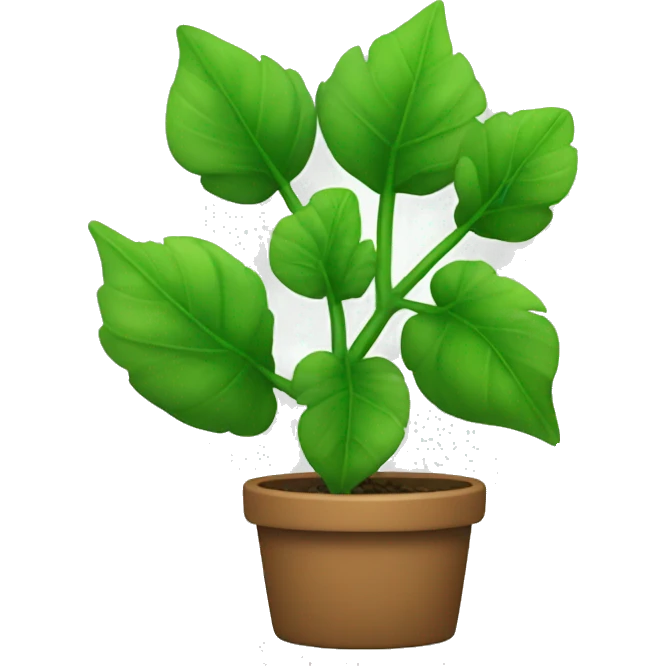 three leafed green plant emoji
