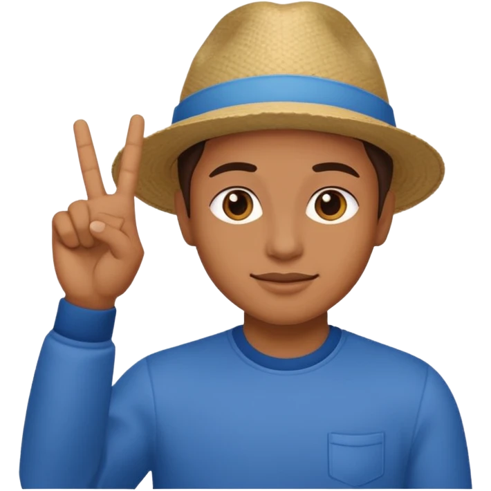 Fait le signe de la west coast emoji