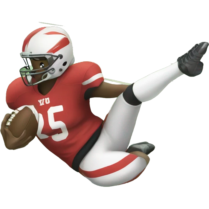 Kicking a football through field goal emoji