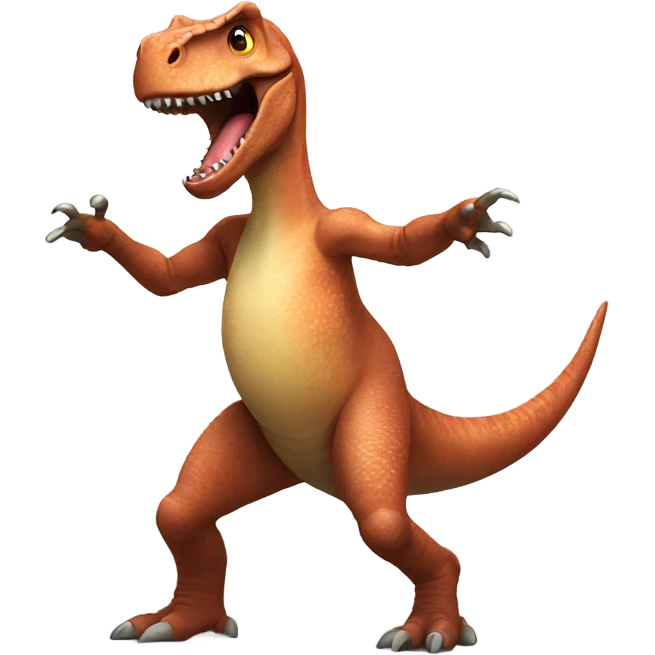 Dinosaur dancing emoji