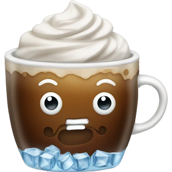 carmel coffee with ice emoji