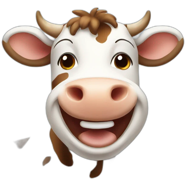 cow smiling emoji