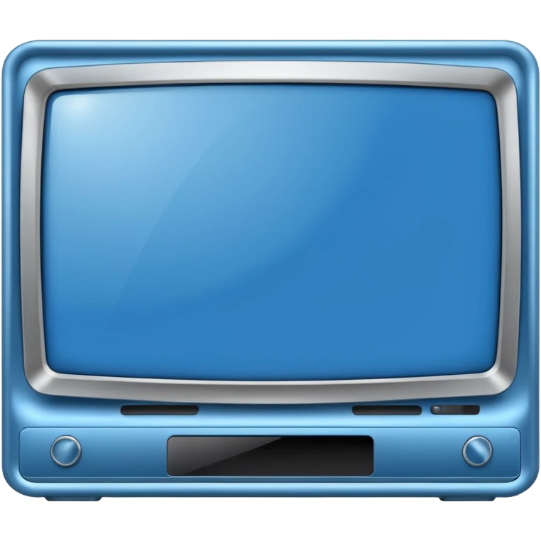Modern blue Tv emoji