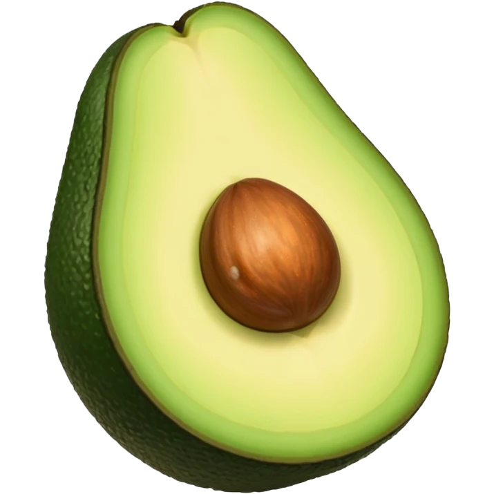 avocado half with pit emoji