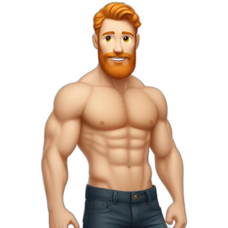 sexy-pose-very-fit-ginger-caucasian-gay-men-kissing-bearded emoji
