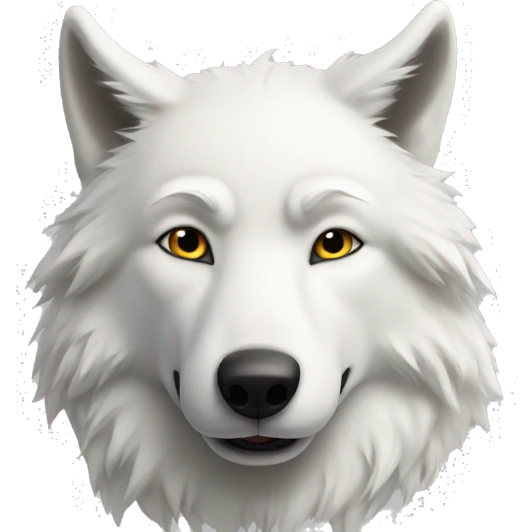 White wolf emoji
