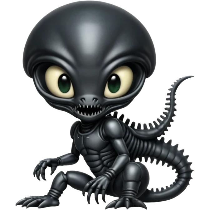 baby xenomorph from movie alien emoji