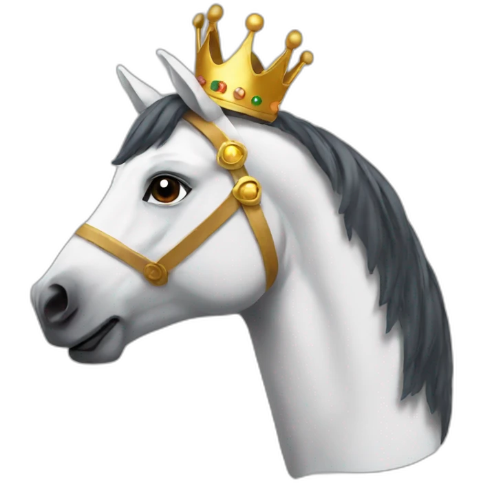 Horse with a crown  emoji