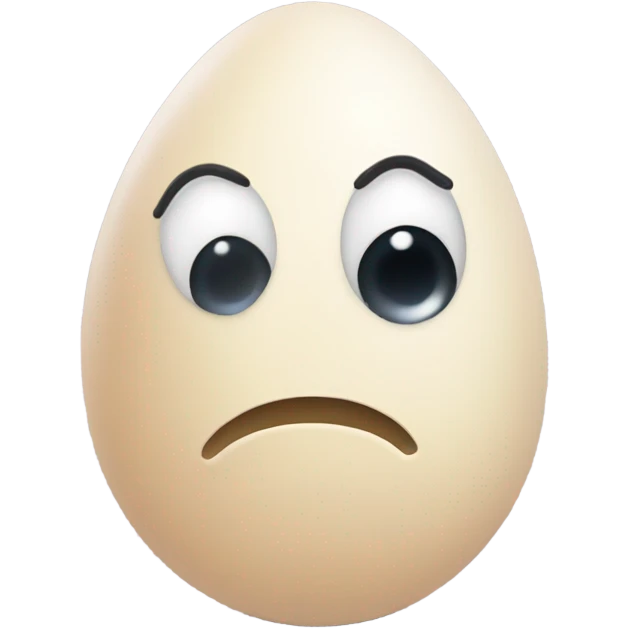 Egg crying emoji