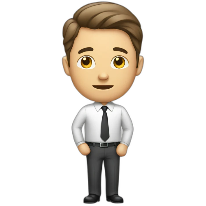 businessman busy emoji