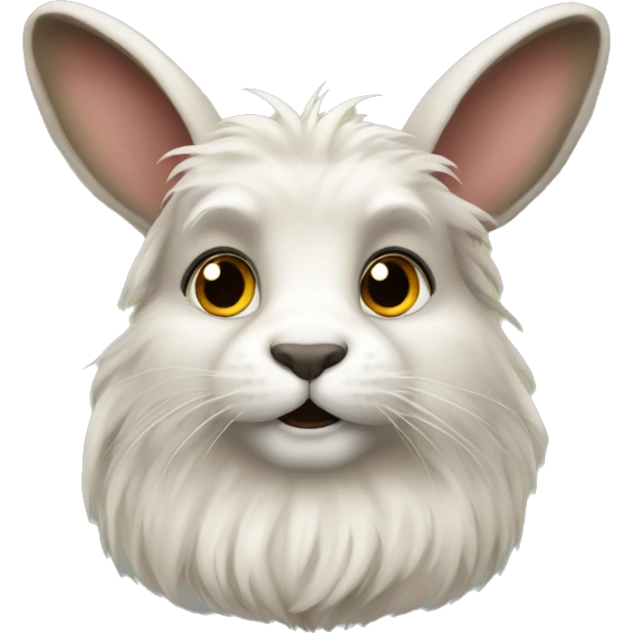 a lionhead Rabbit emoji