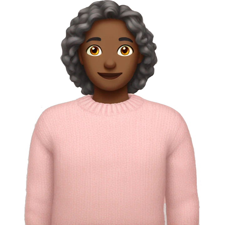 Light pink autumn sweater emoji