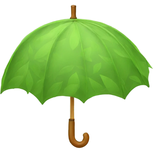 umbrella made with leaves  emoji