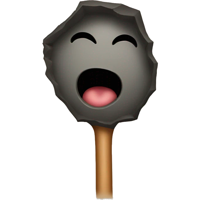 A hole with a stick inside emoji