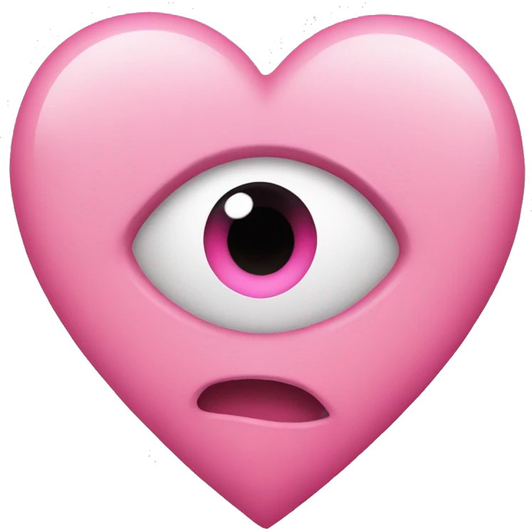 Pink Heart eyes  emoji
