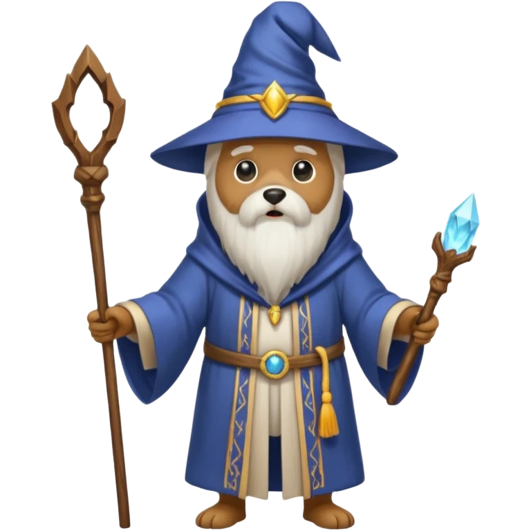 Dog wizard emoji