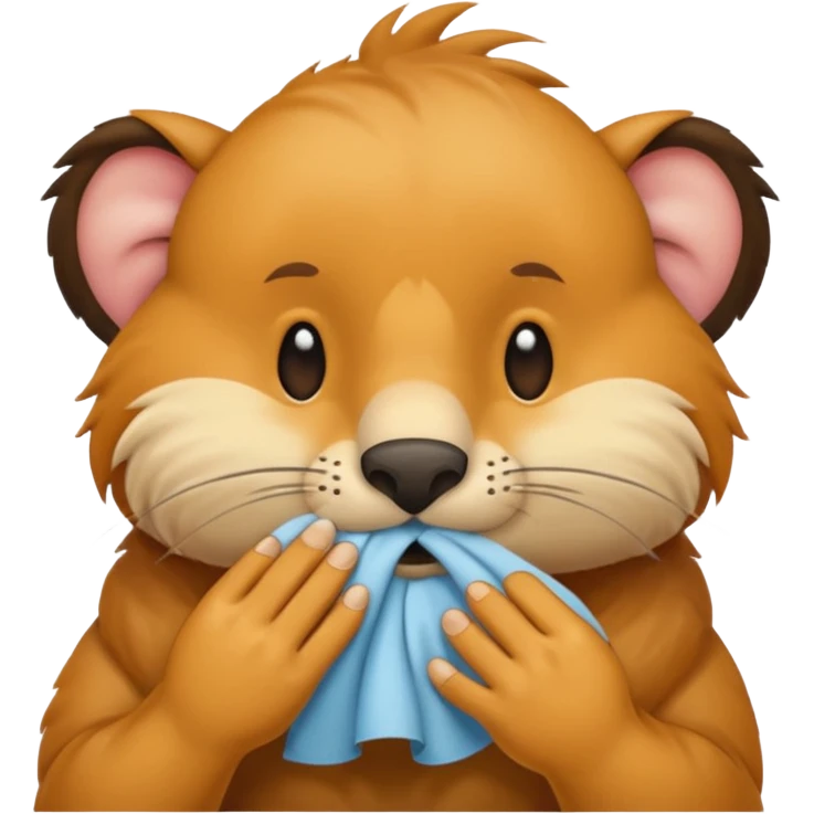 animal wiping its nose emoji