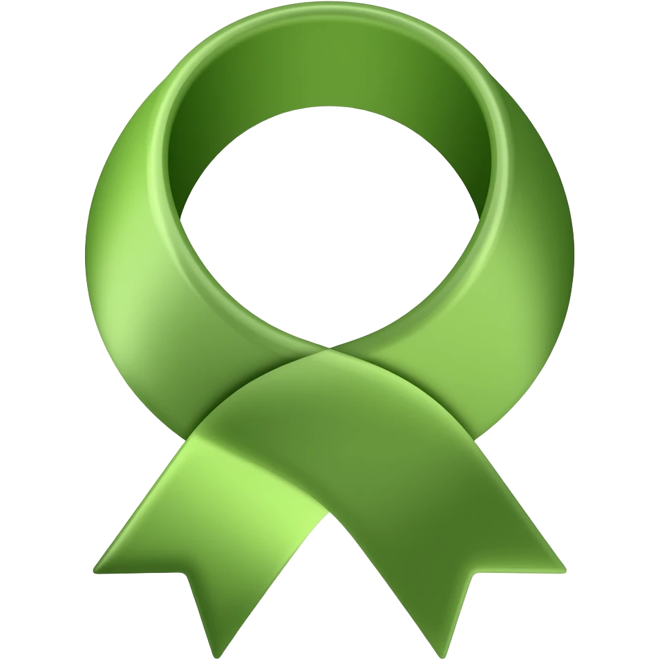 green Ribbon Badge emoji