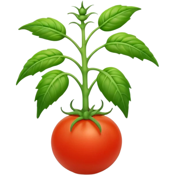 tiny young realistic tomato seedling emoji