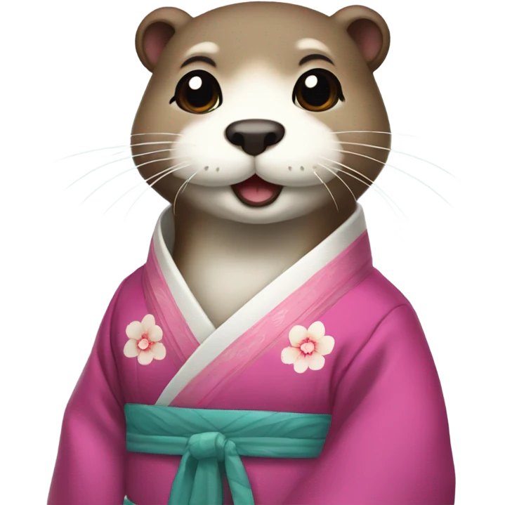 An Korean hanbok otter emoji