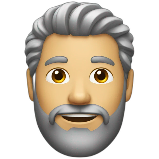 man's hair styling with wax emoji