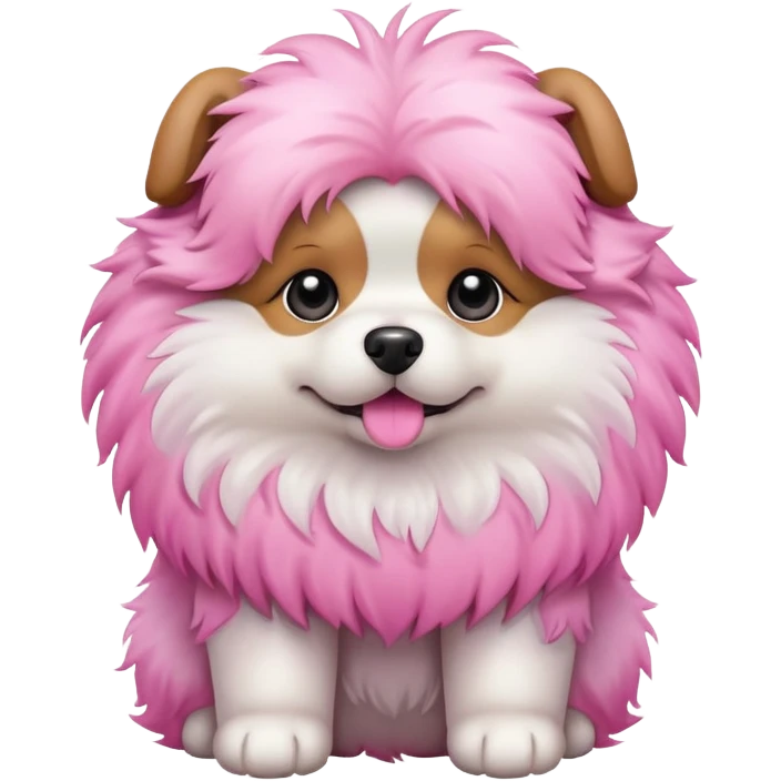 Dog pink emoji