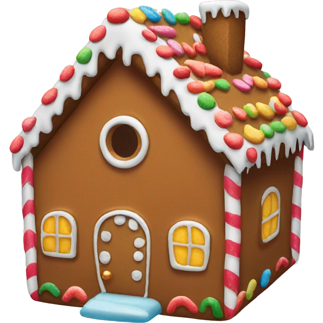 Gingerbread house emoji