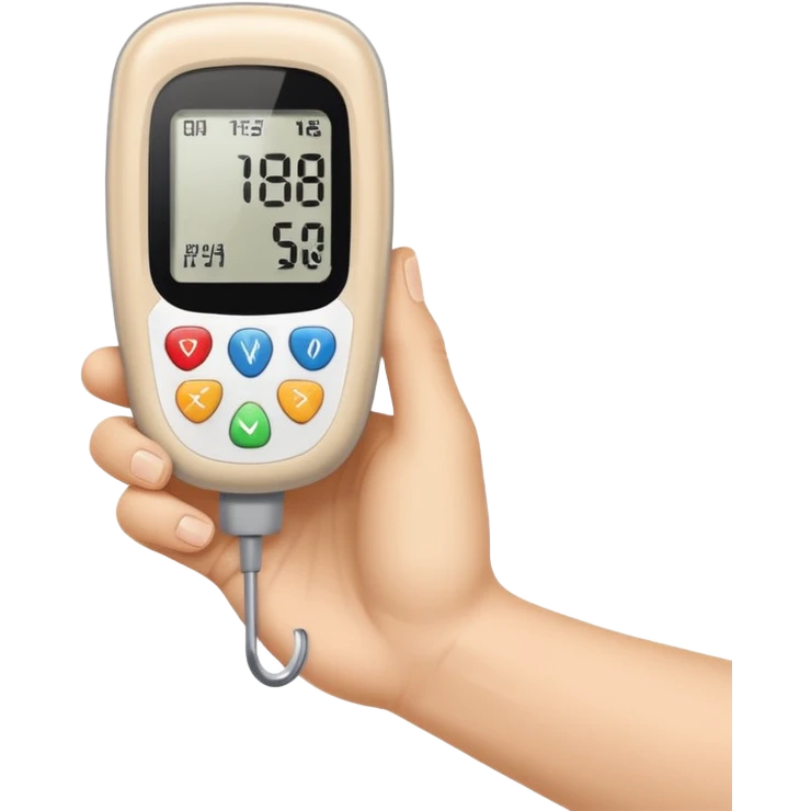 diabetes meter hand test emoji