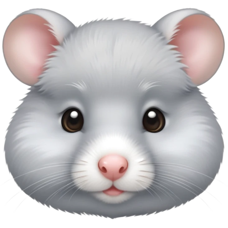 silver hamster face emoji