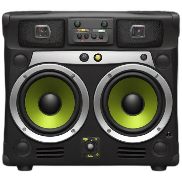 Dj sound speaker  emoji