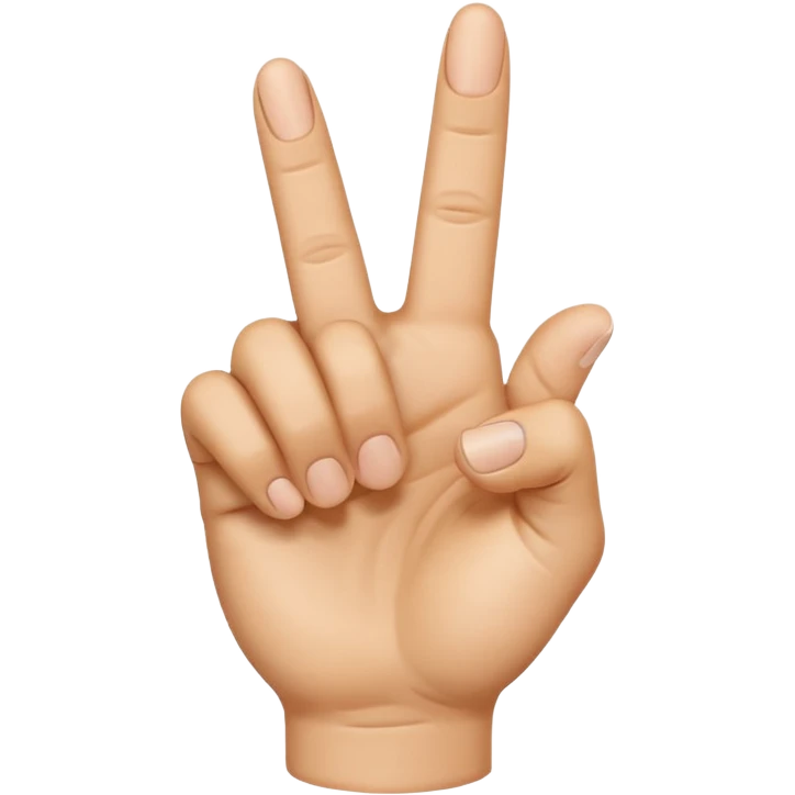 emodji de mains réaliste faisait doigt d’honneur emoji