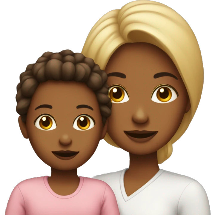 Mom and toddler emoji