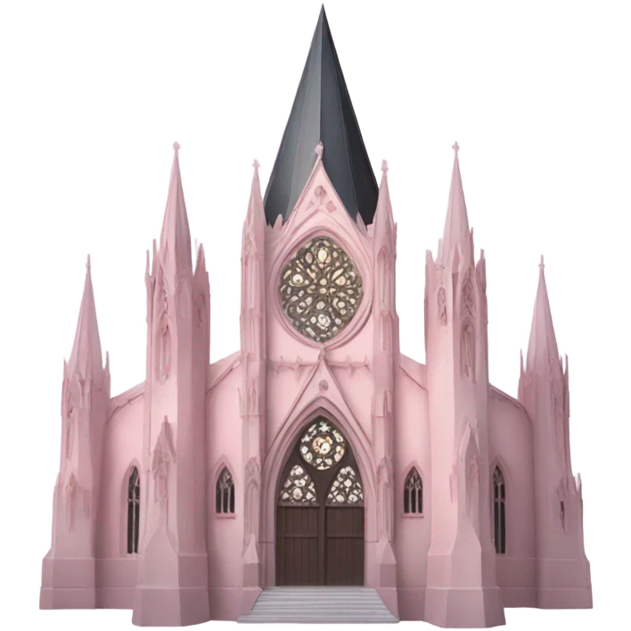 Light pink gothic cathedral emoji