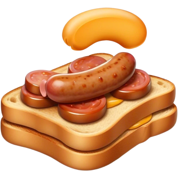 Sausage on a toast emoji