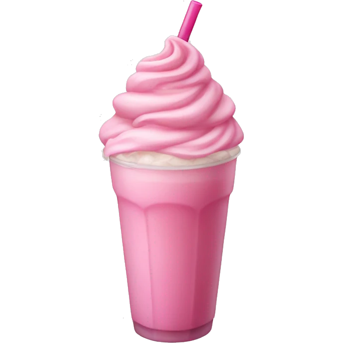 Pink frappe emoji