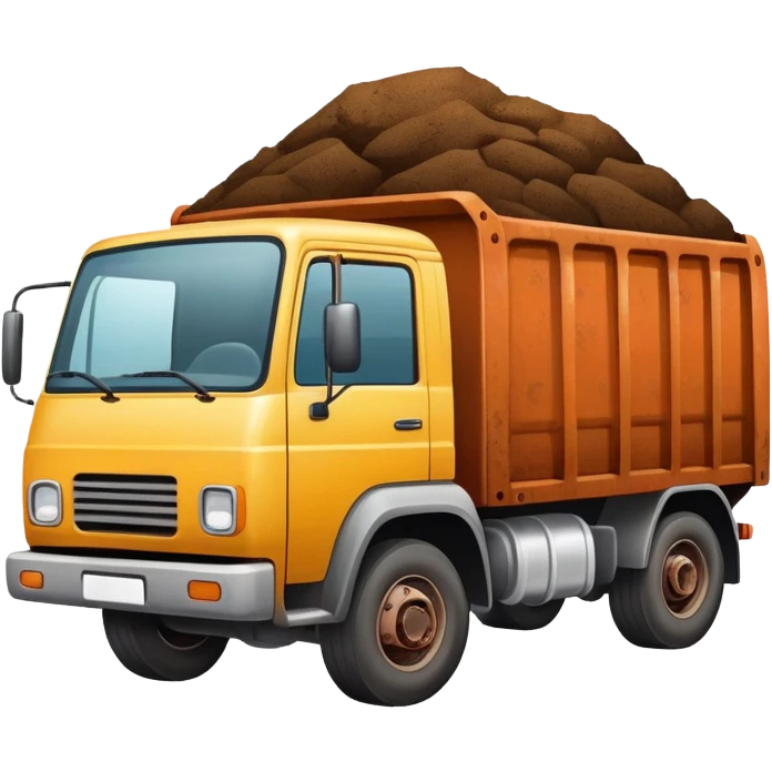 truck carrying shit emoji