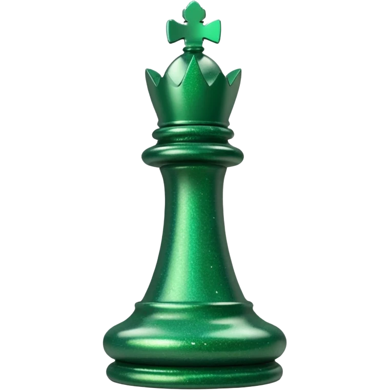 green glitter chess piece rook emoji