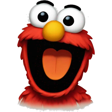 Elmo shutting up emoji
