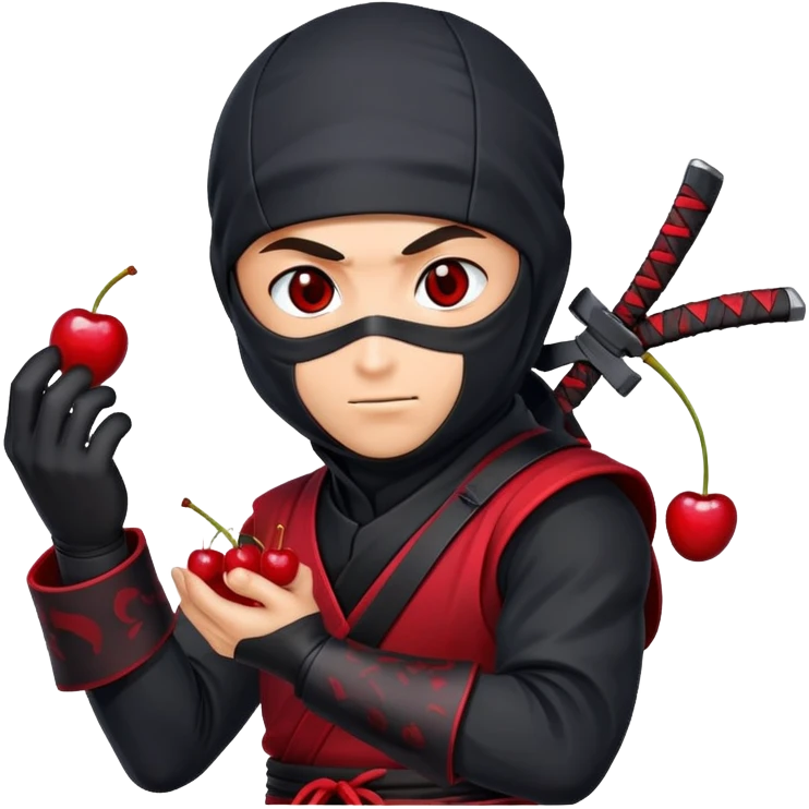 Ninja with cherries emoji