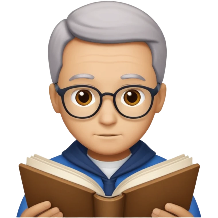 Coelho lendo livro emoji