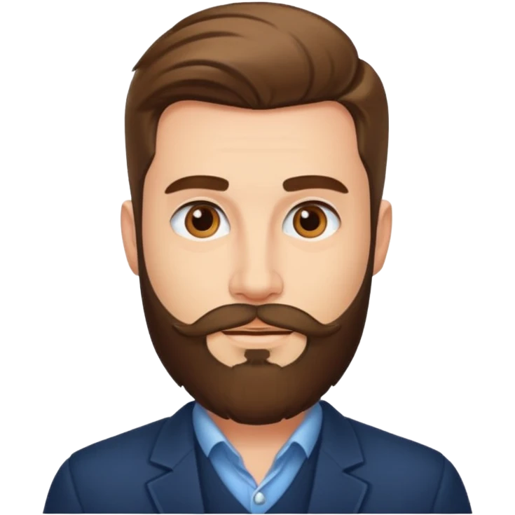 Man very style face emoji