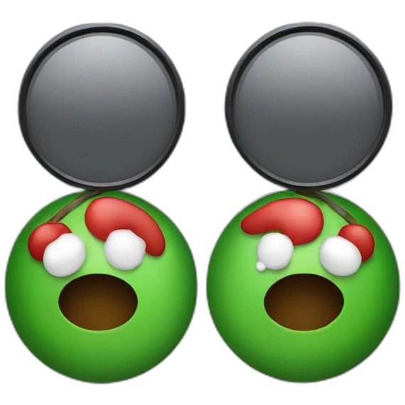 two lenses christmas emoji