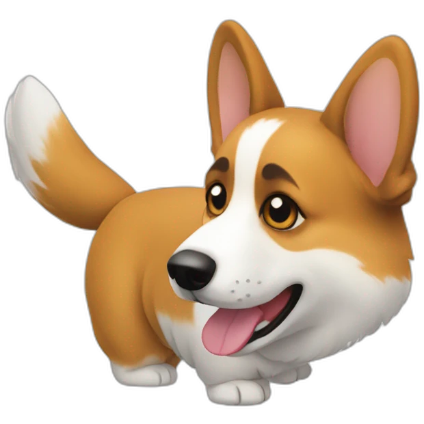 Corgi hacker emoji