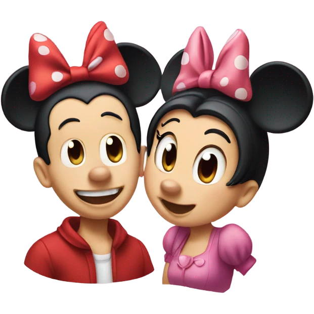 Mickey and Minnie mouse emoji
