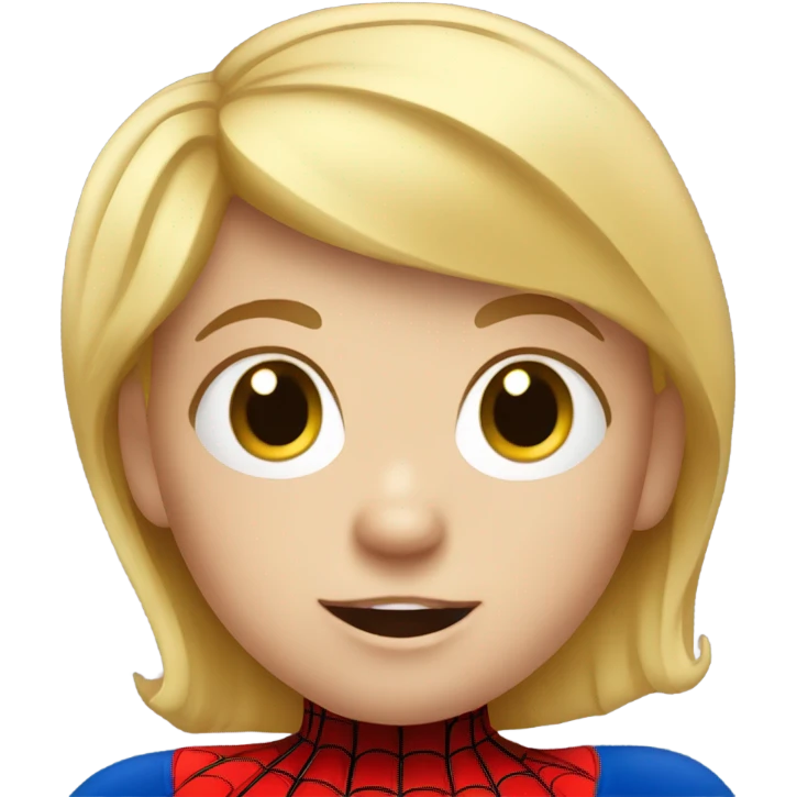 Spider-Man Caucasian toddler blonde boy emoji