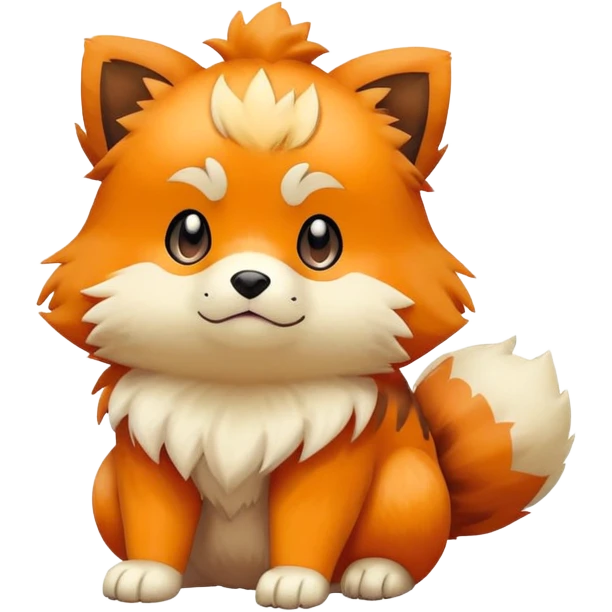 Growlithe Pokémon sitting emoji