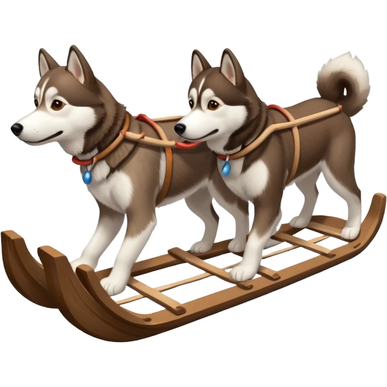 dog sled emoji