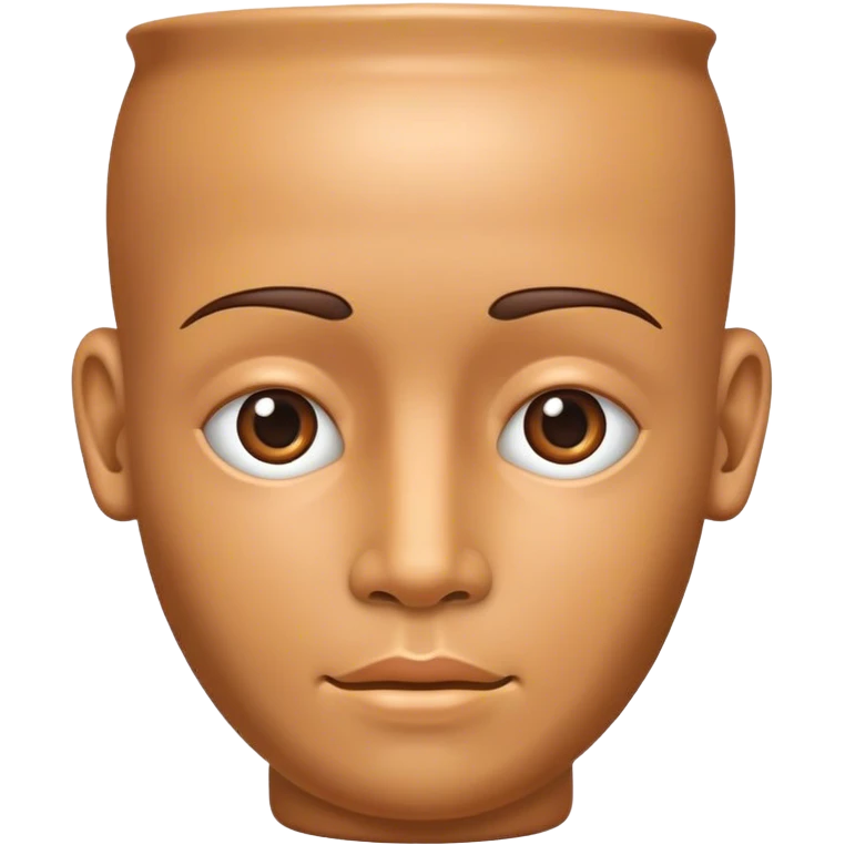 Vase human head  emoji